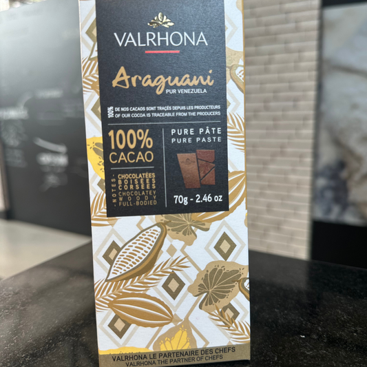 Tablette Chocolat ARAGUANI 100% cacao