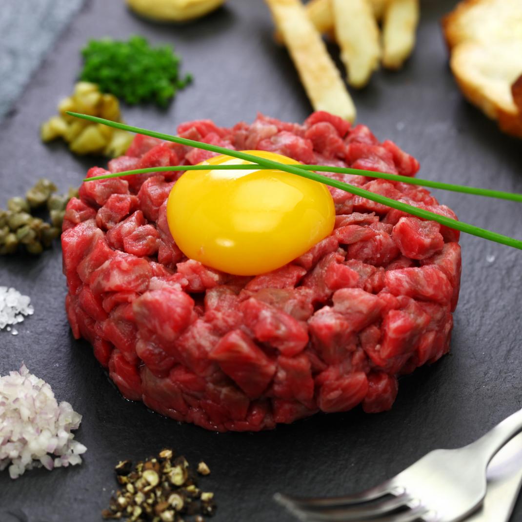 Tartare de boeuf au couteau Soprolux